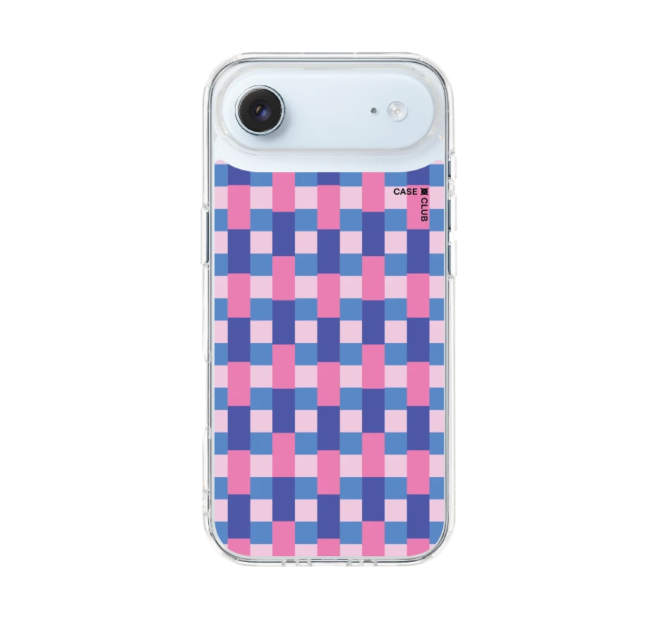 blue & pink multi color tile
