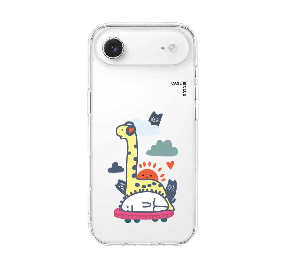 brachiosaurus on headphone