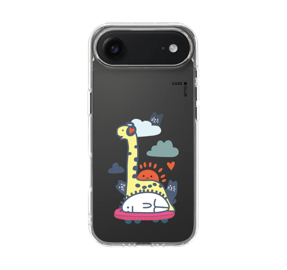 brachiosaurus on headphone