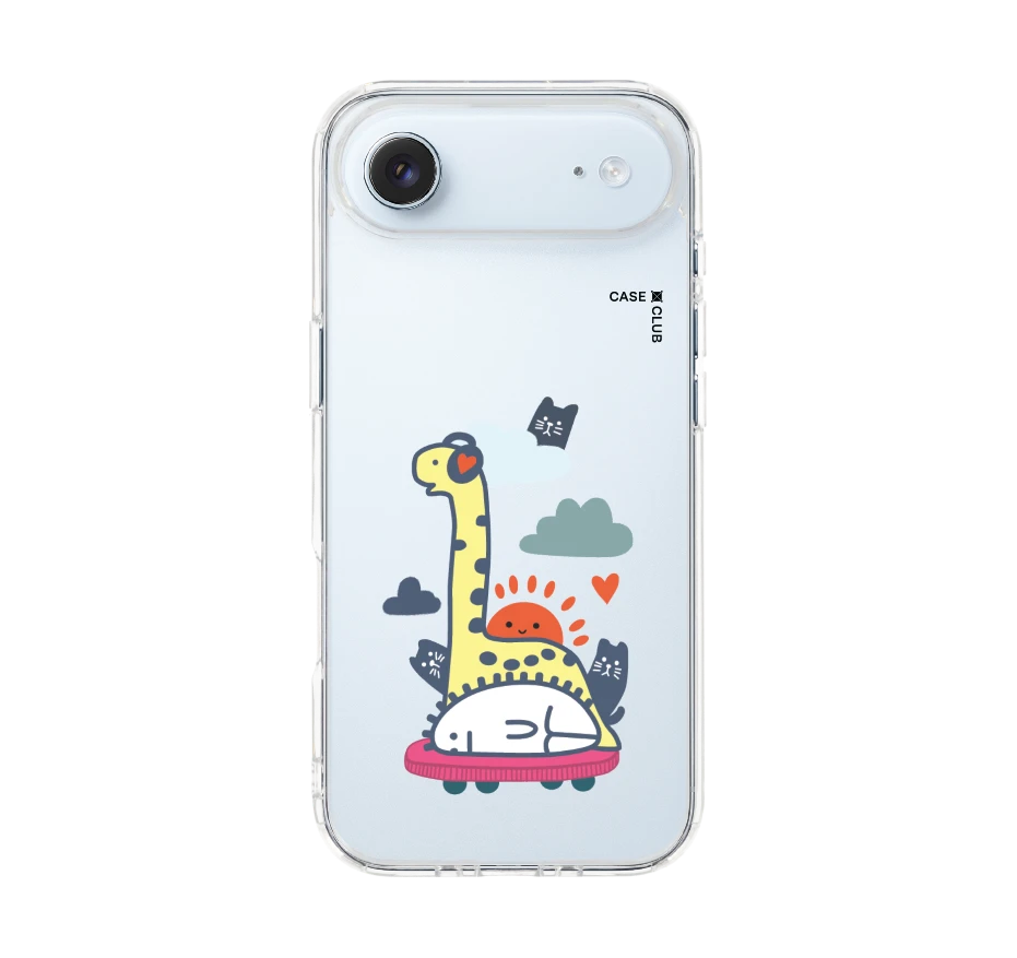 brachiosaurus on headphone