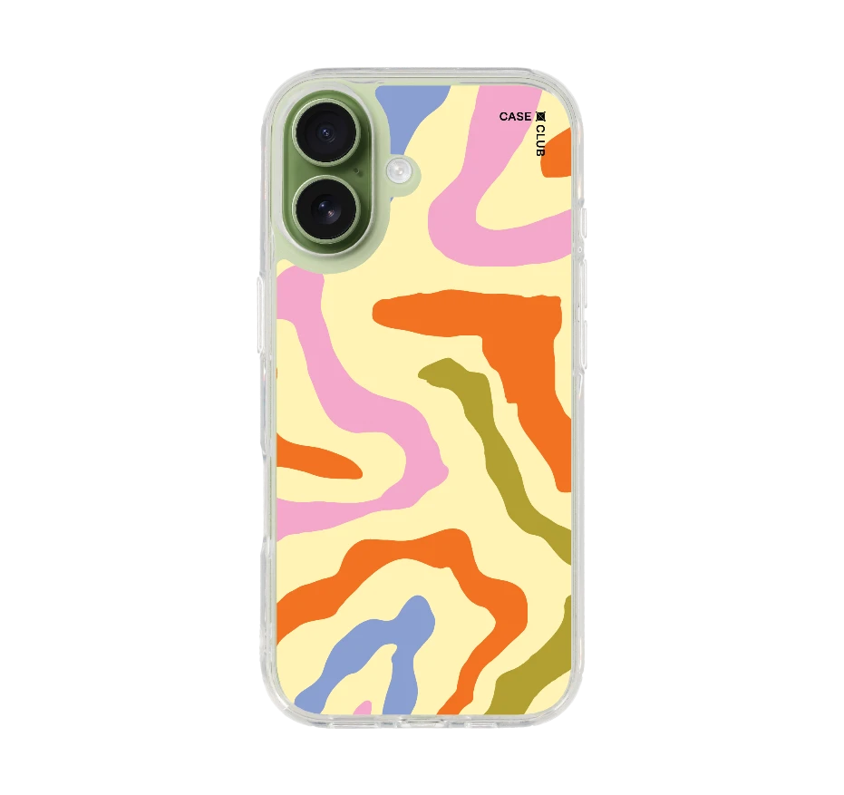 คลื่นสีสดใสมินิมอล