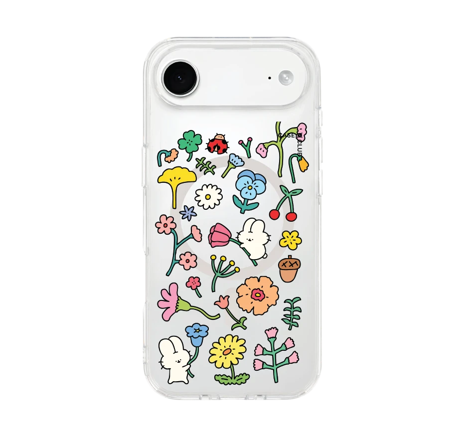 fluffy bunny garden sticker