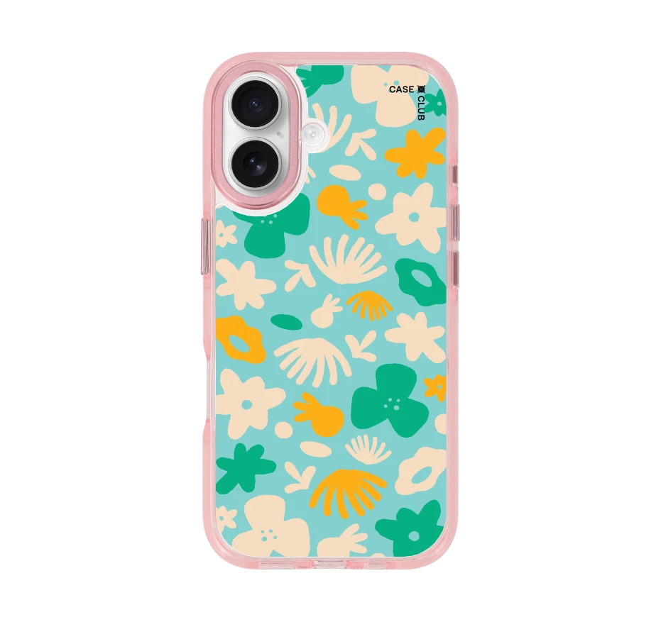 light blue flower pattern