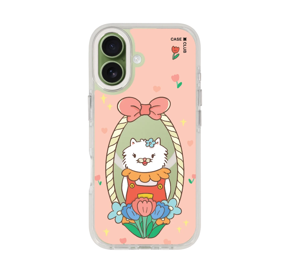 แมวเปอร์เซียกรอบริบบิ้นสดใส