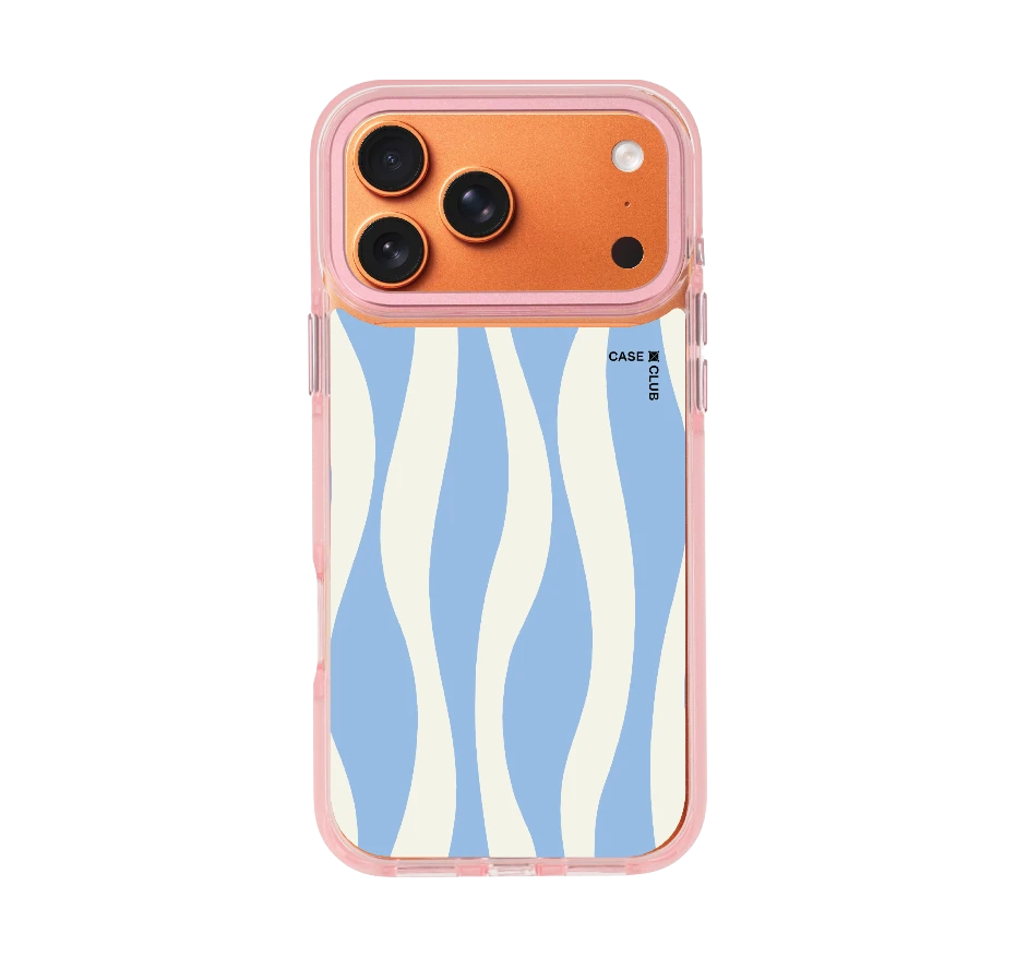 ลายคลื่นน้ำสีขาวน้ำเงิน