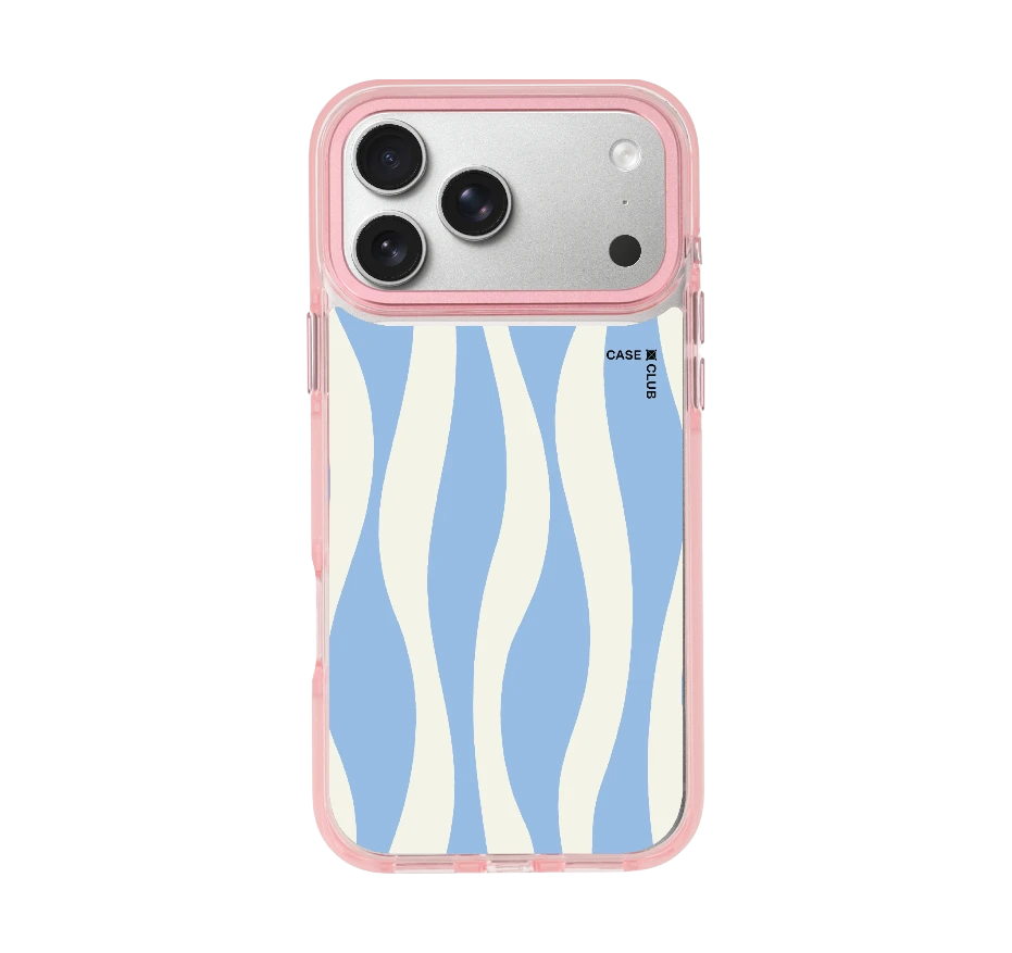 ลายคลื่นน้ำสีขาวน้ำเงิน