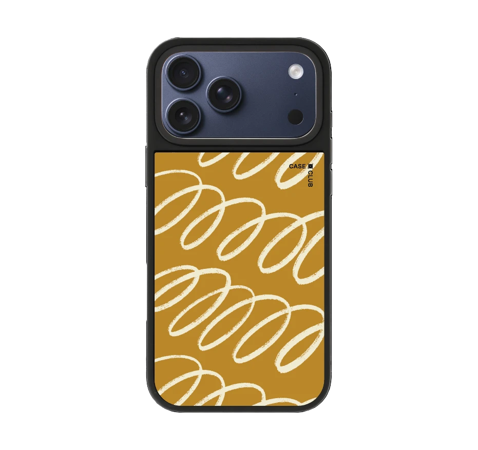 brown & white curvy pattern