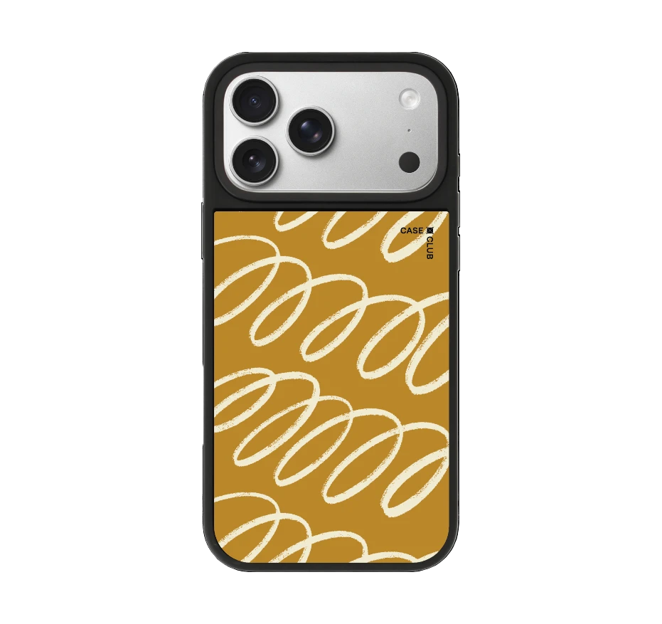 brown & white curvy pattern