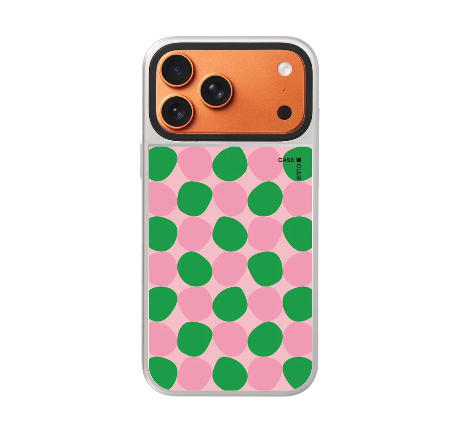 dark green stack polka dots