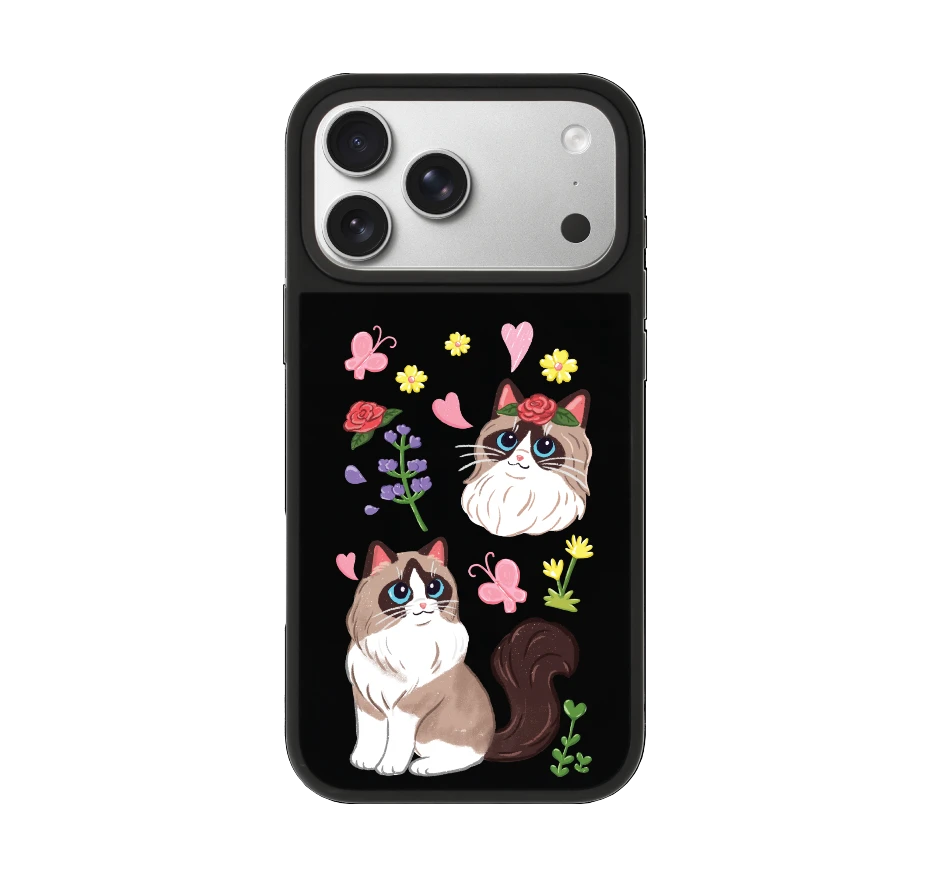 แร็กดอลล์กับดอกไม้แสนสวย