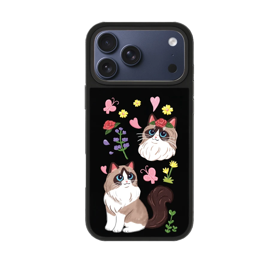 แร็กดอลล์กับดอกไม้แสนสวย