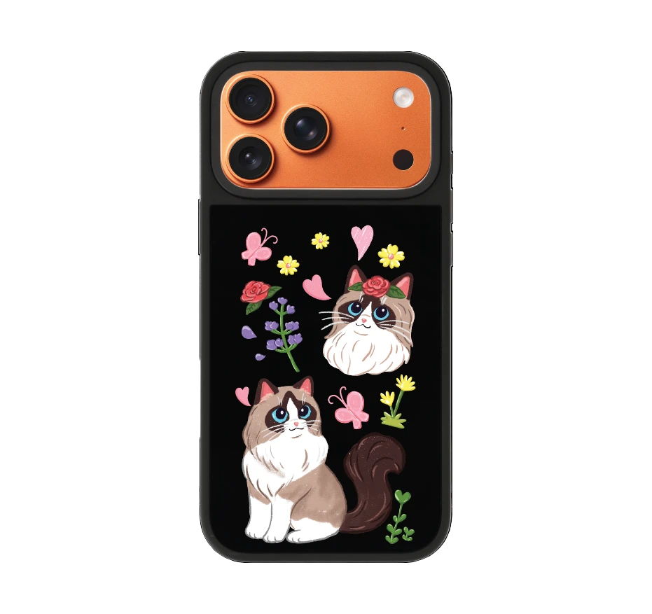 แร็กดอลล์กับดอกไม้แสนสวย