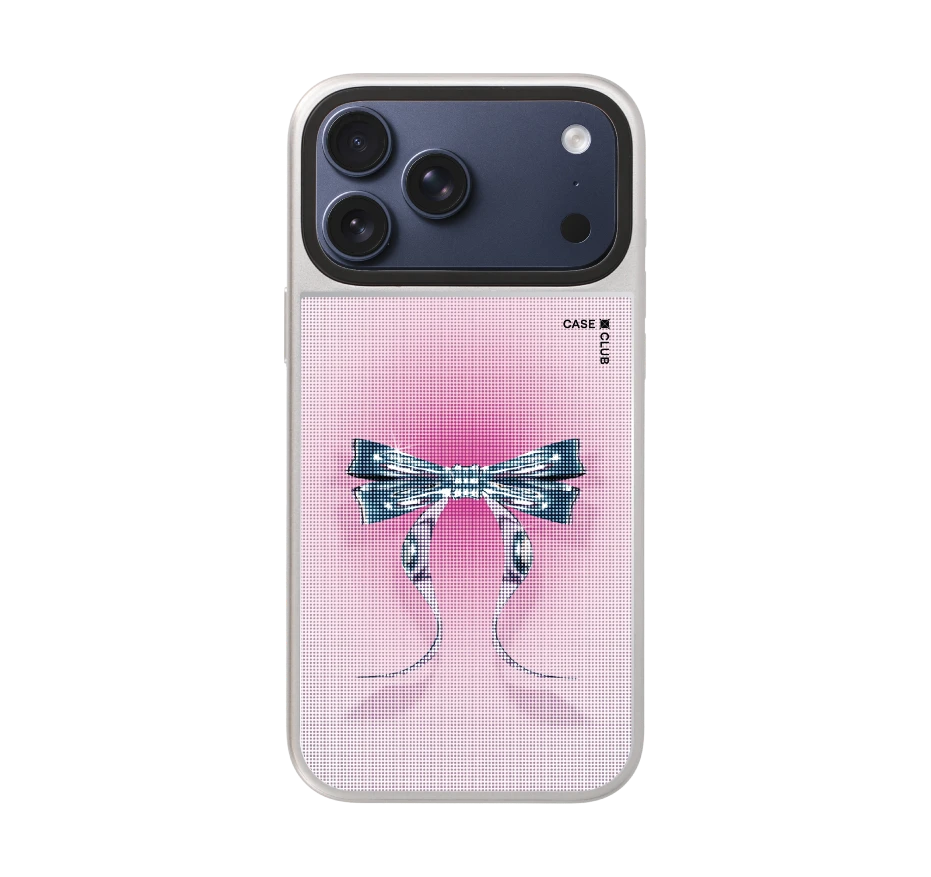 ริบบิ้นฮาล์ฟโทนสีฟ้าชมพู