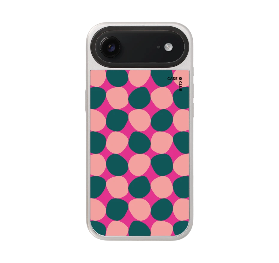 hot pink stack polka dots