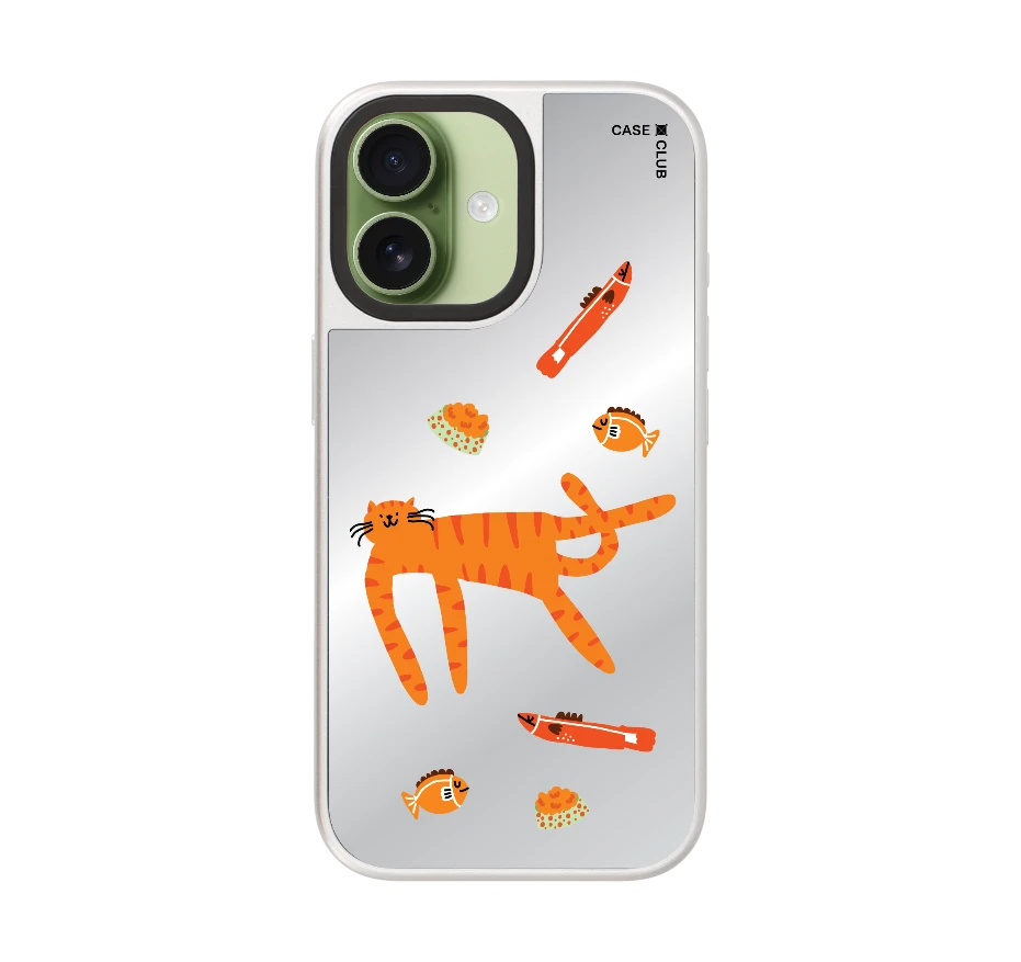 orange cat pattern