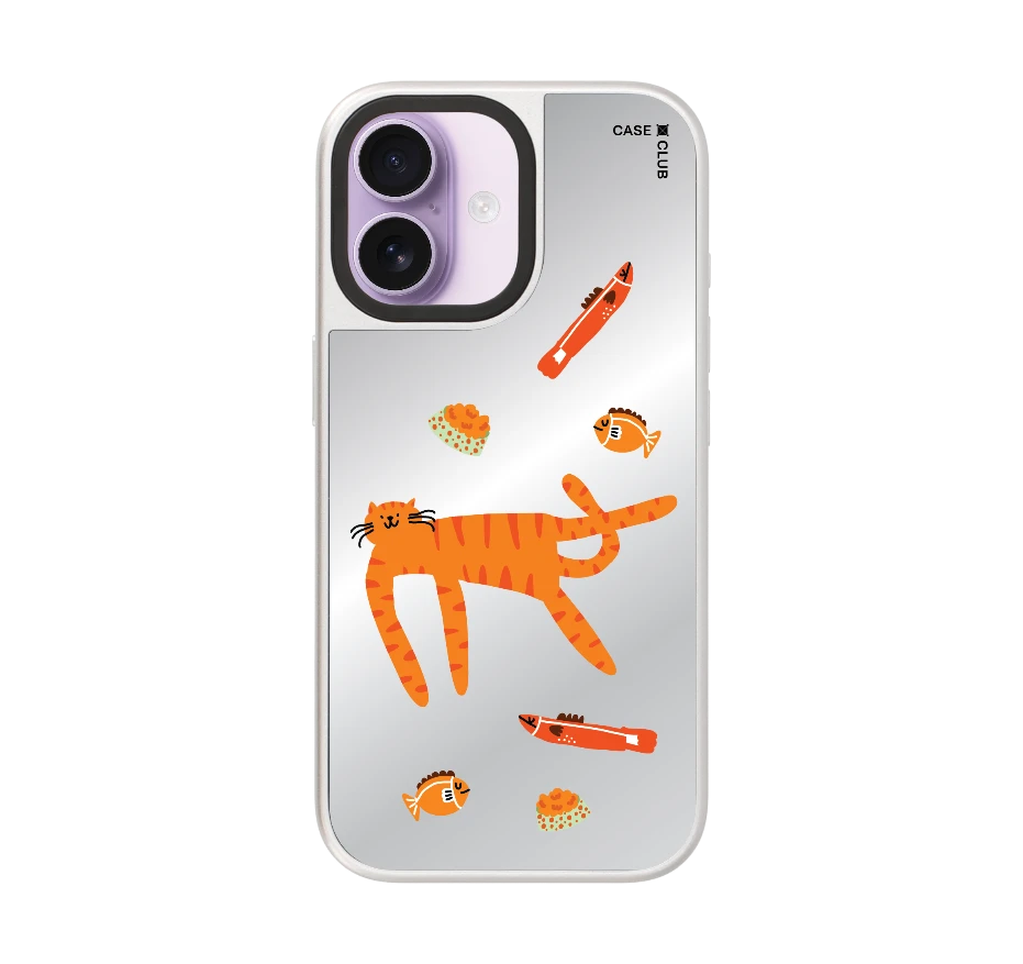 orange cat pattern