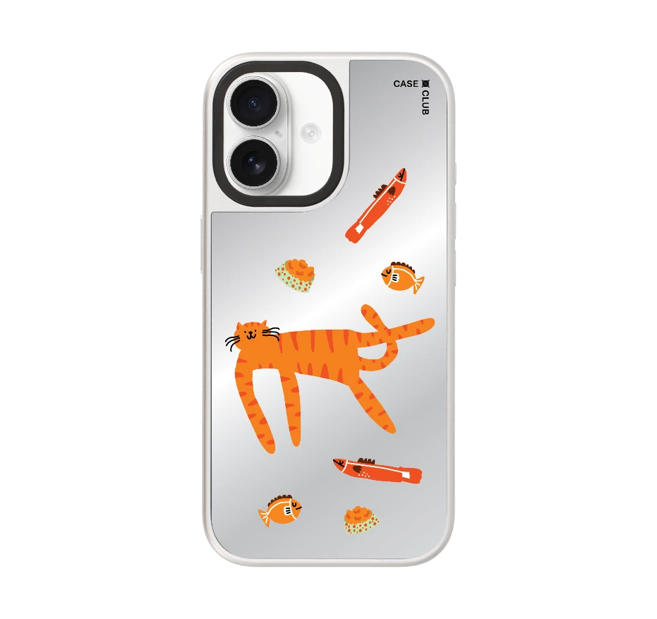 orange cat pattern