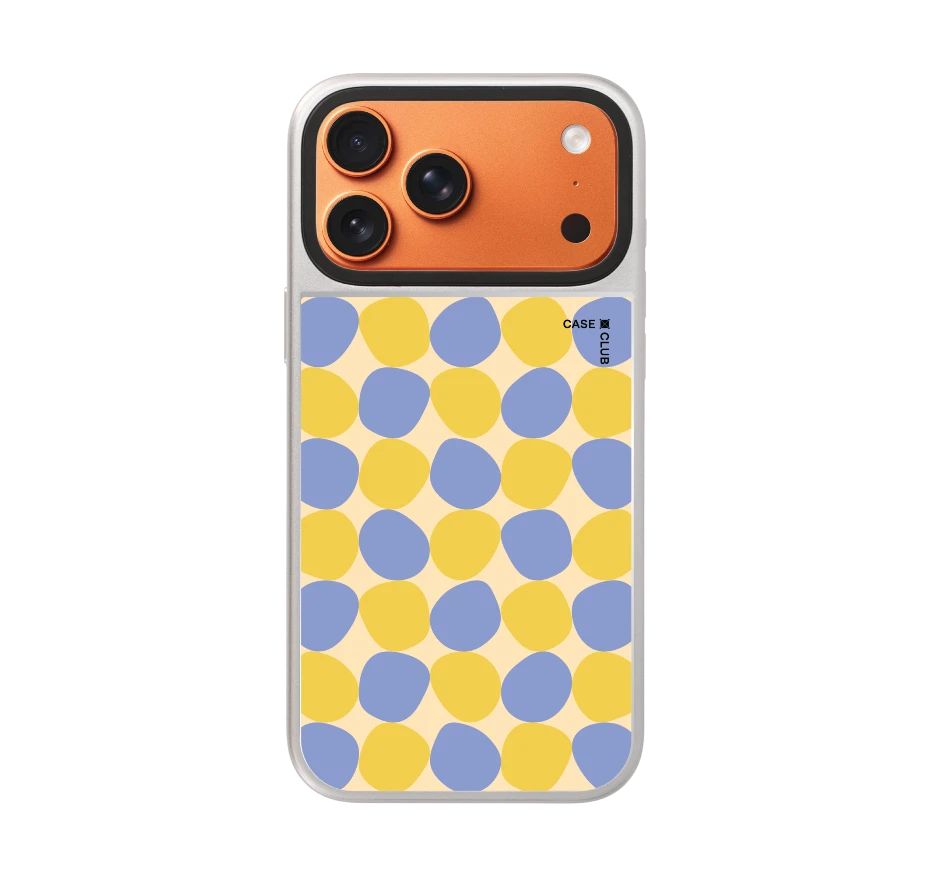 yellow stack polka dots