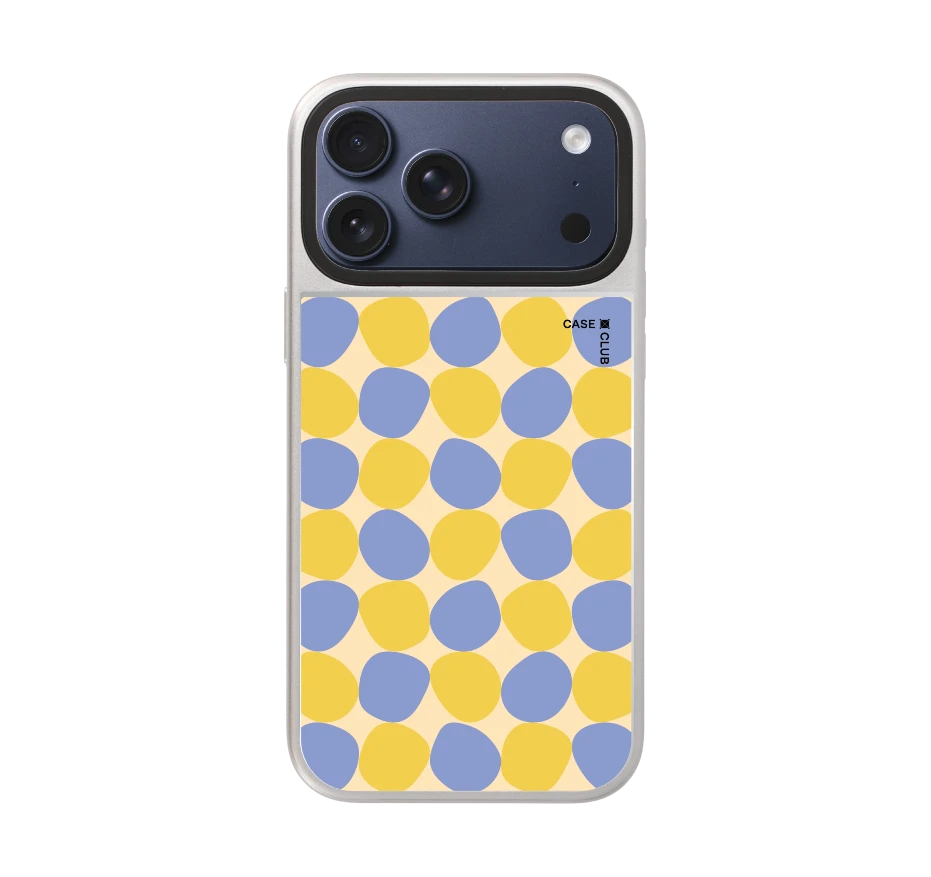 yellow stack polka dots