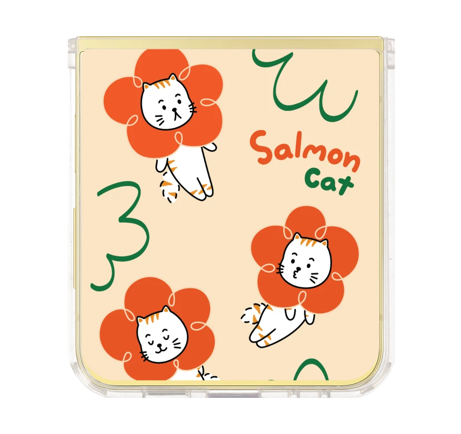 salmon cat flower
