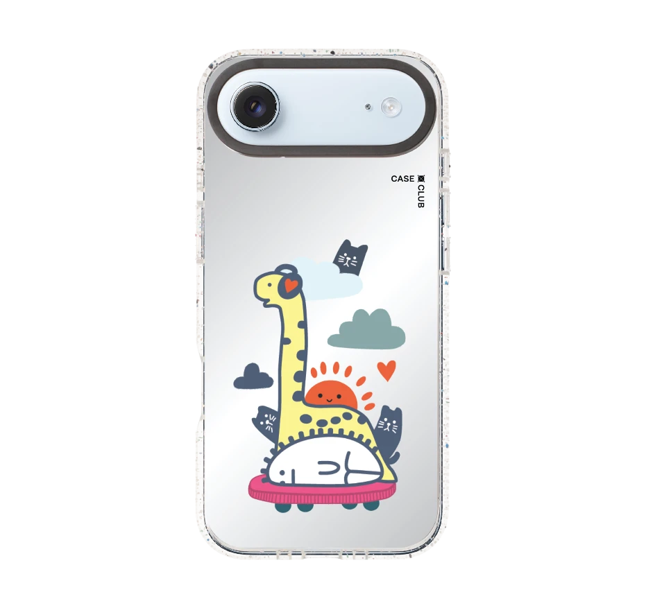 brachiosaurus on headphone