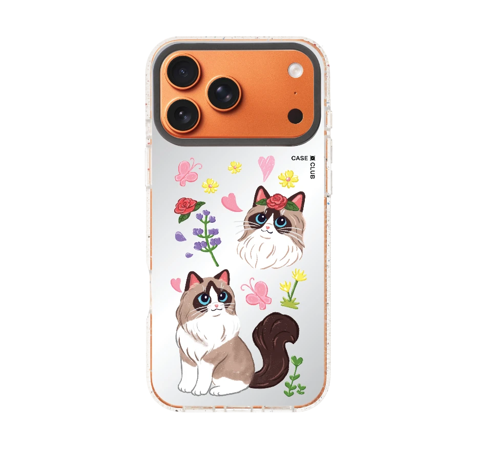 แร็กดอลล์กับดอกไม้แสนสวย