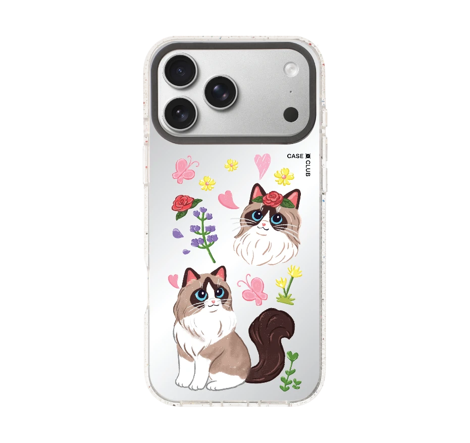 แร็กดอลล์กับดอกไม้แสนสวย