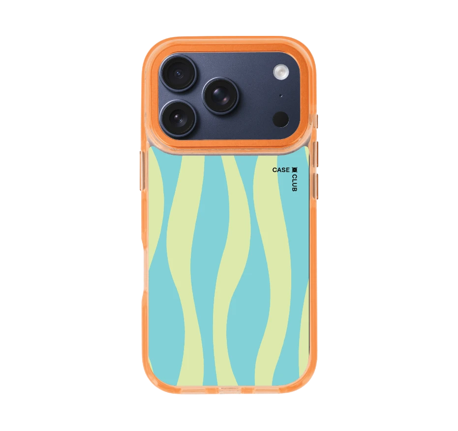 green & blue wavy pattern