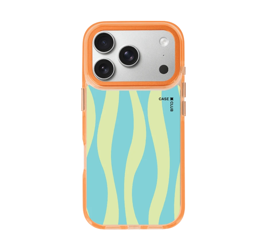 green & blue wavy pattern