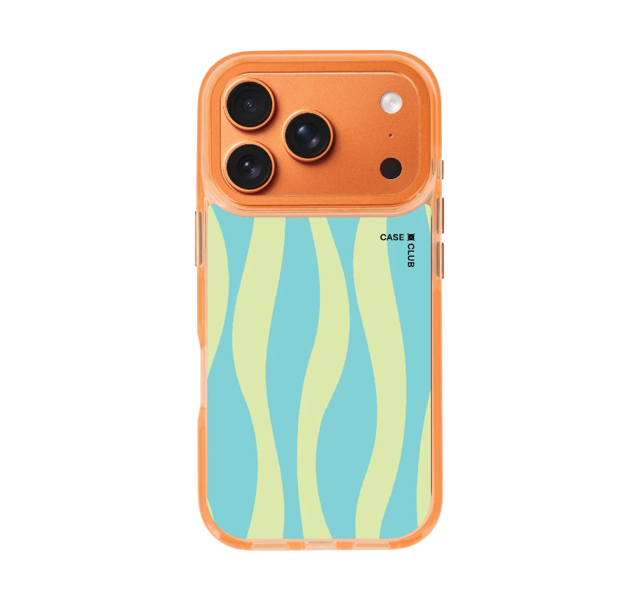 green & blue wavy pattern