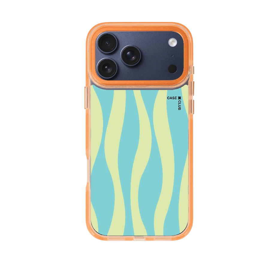 green & blue wavy pattern