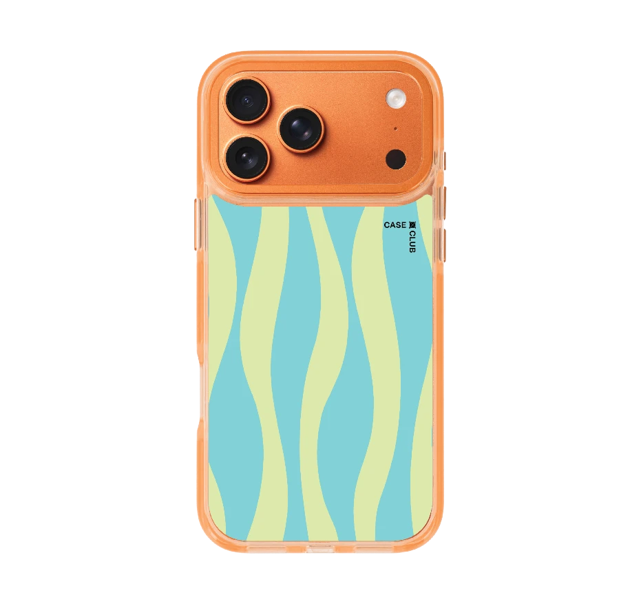 green & blue wavy pattern