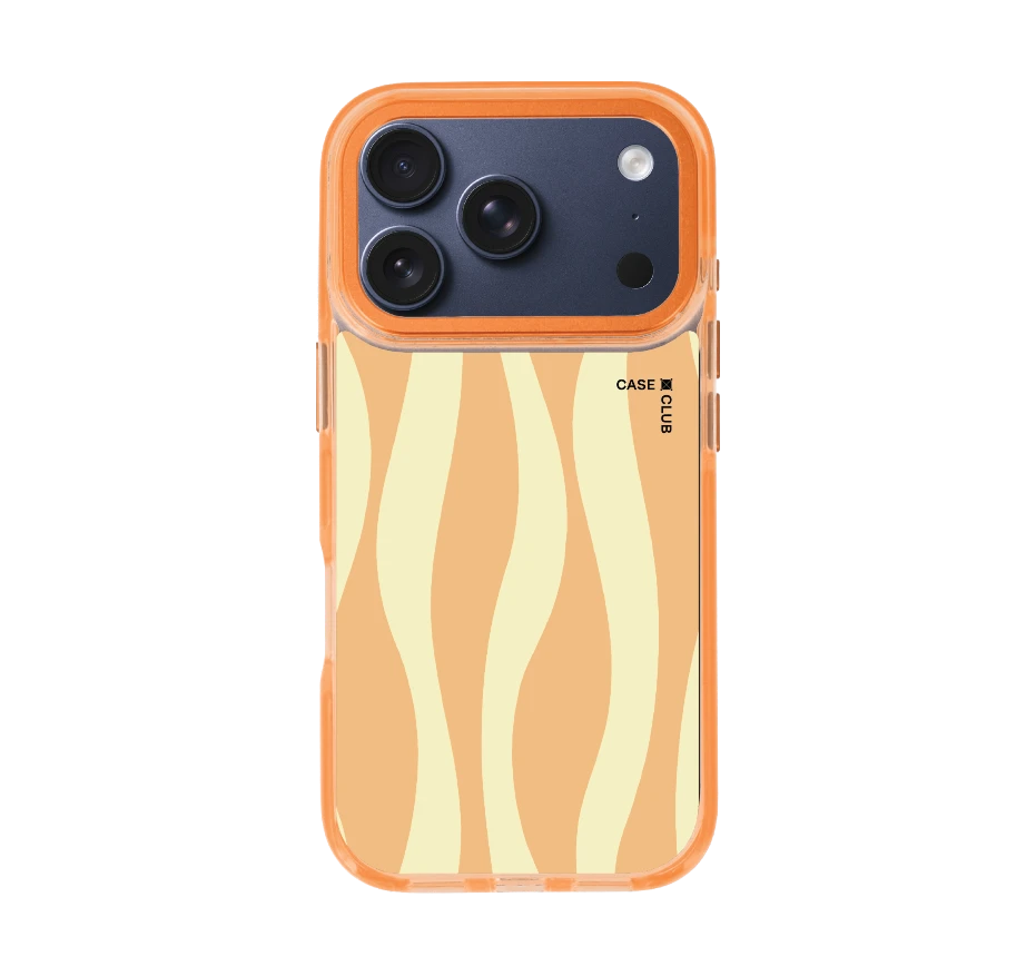 yellow & orange wavy pattern