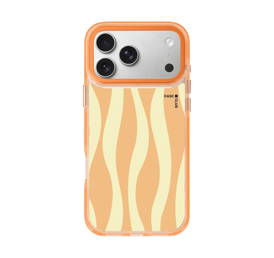 yellow & orange wavy pattern