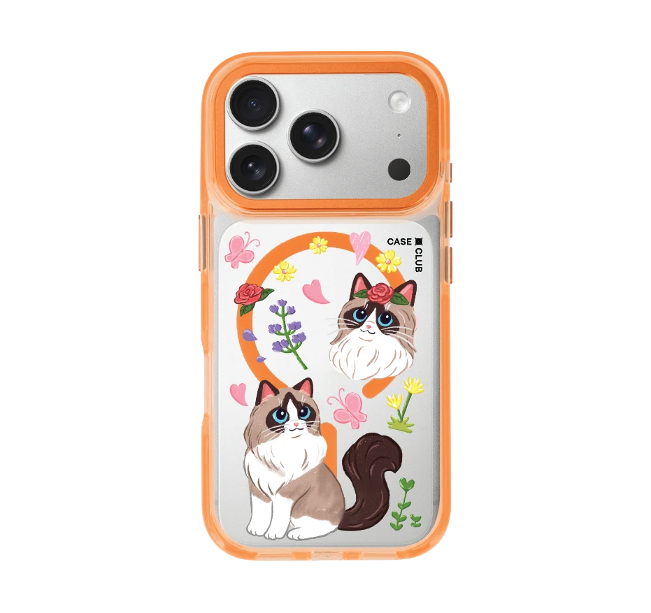 แร็กดอลล์กับดอกไม้แสนสวย