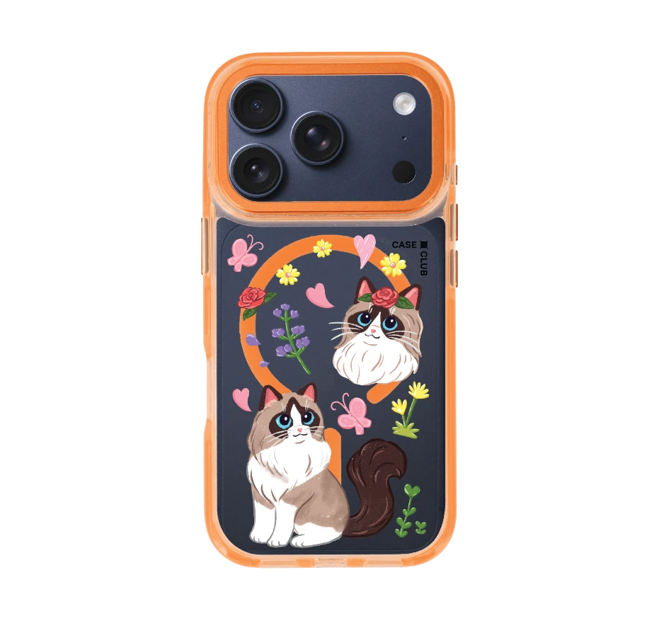 แร็กดอลล์กับดอกไม้แสนสวย