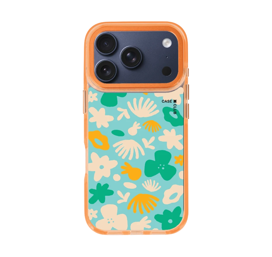 light blue flower pattern