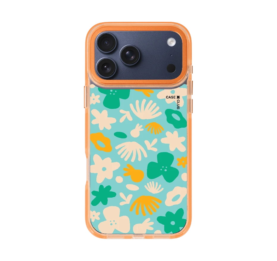 light blue flower pattern