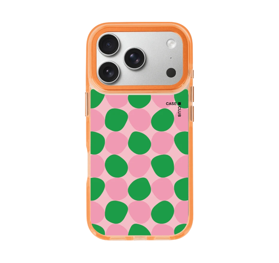 dark green stack polka dots