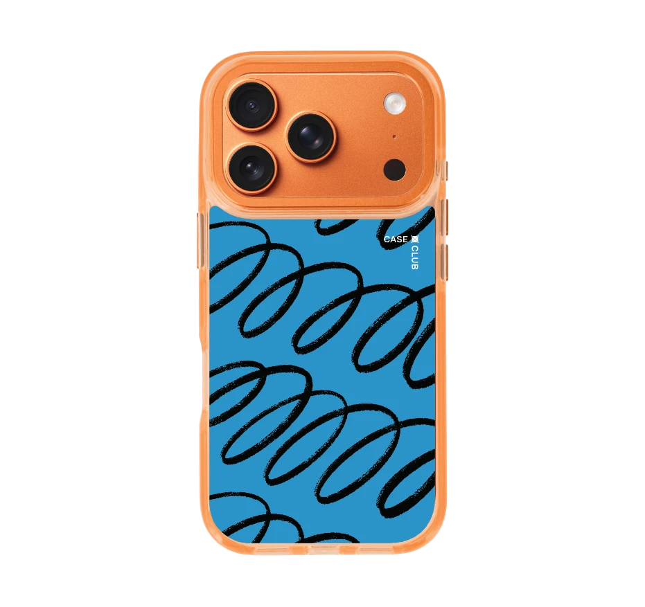 blue & black curvy pattern