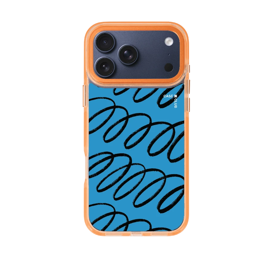 blue & black curvy pattern