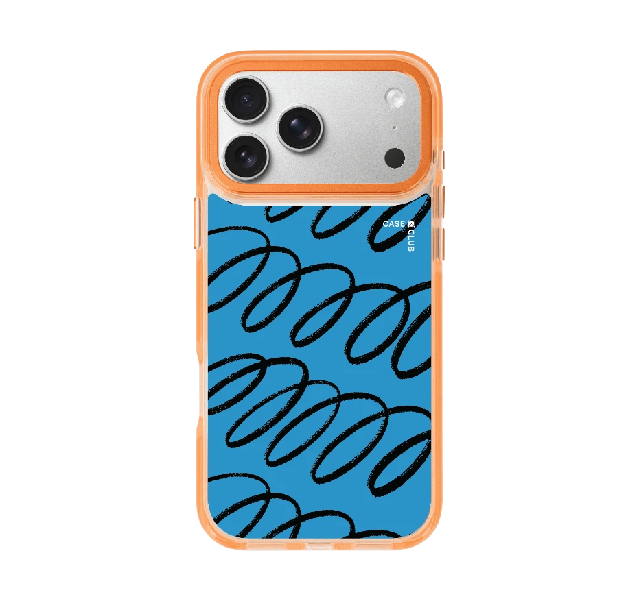 blue & black curvy pattern