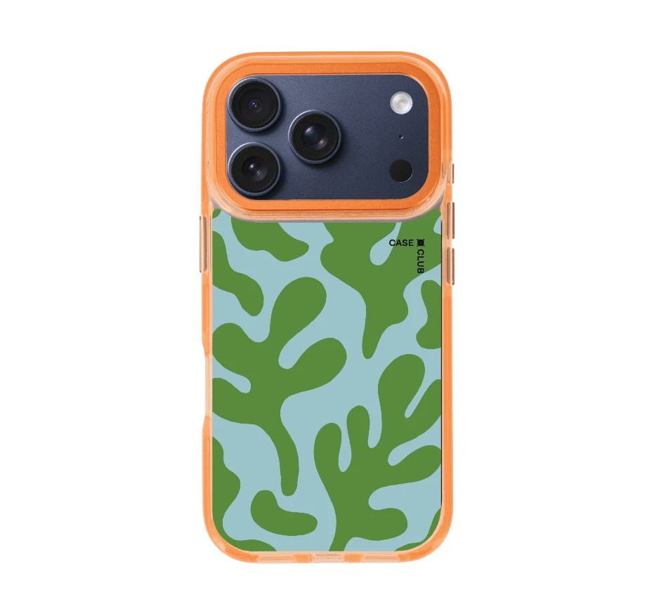 blue & green abstract freeform pattern