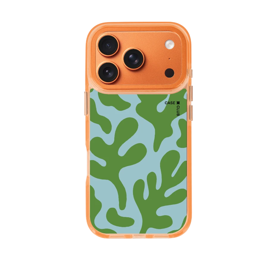 blue & green abstract freeform pattern