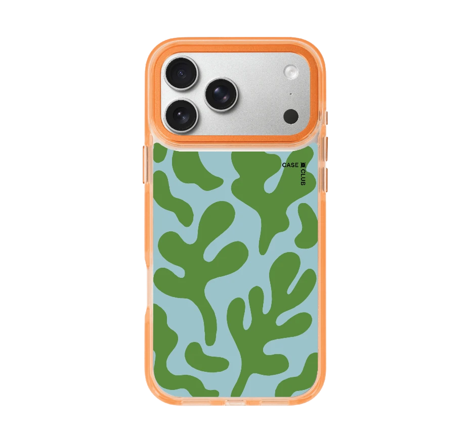 blue & green abstract freeform pattern