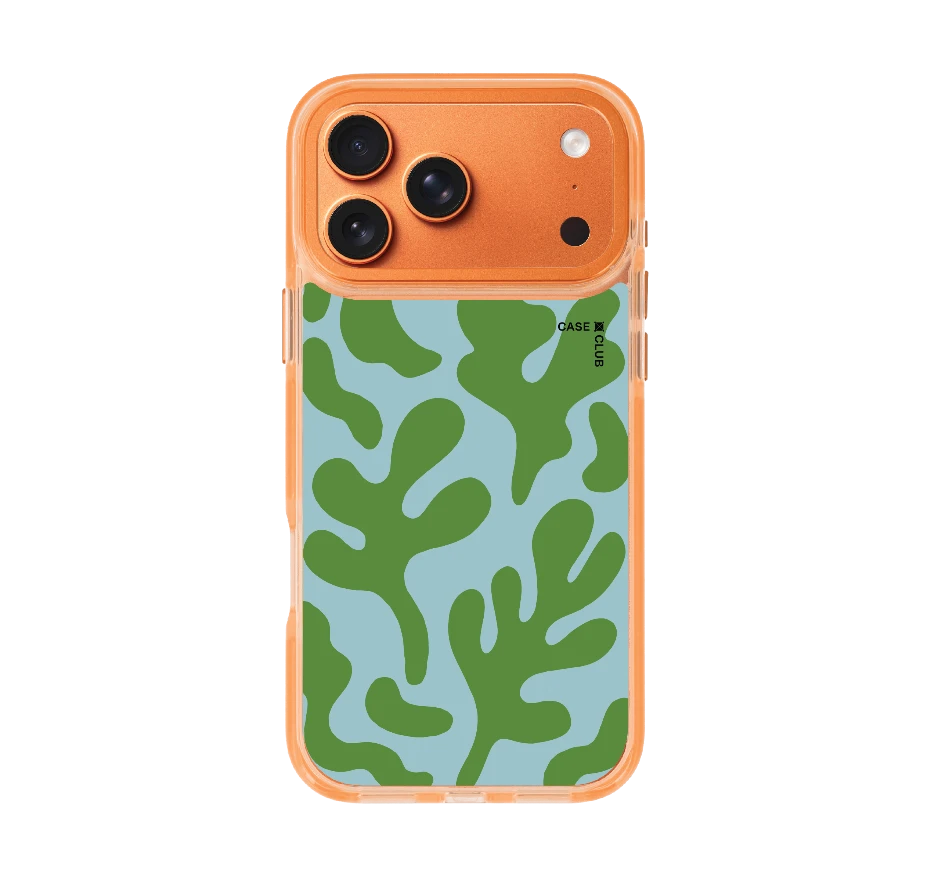 blue & green abstract freeform pattern