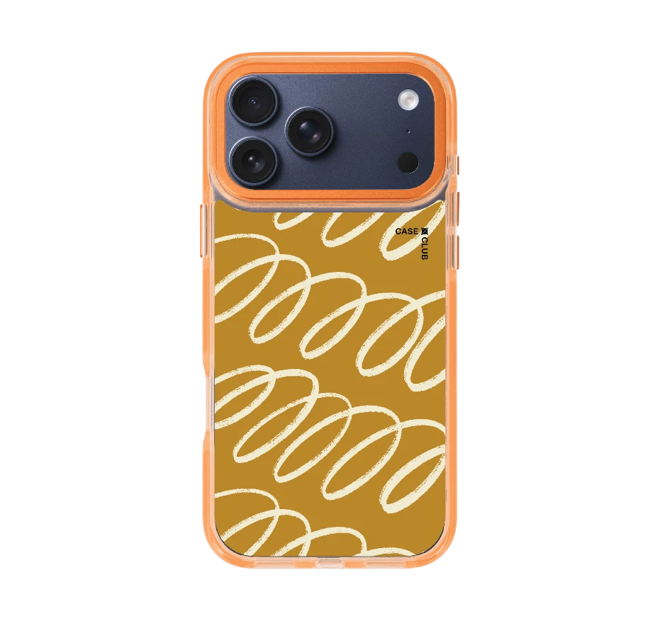 brown & white curvy pattern