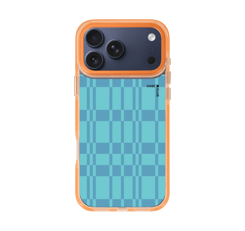 asymmetric blue grid