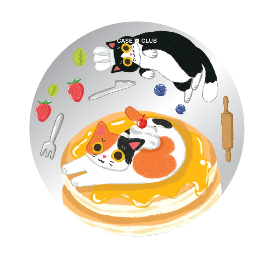 มันช์กิ้นกับแพนเค้กของเขา