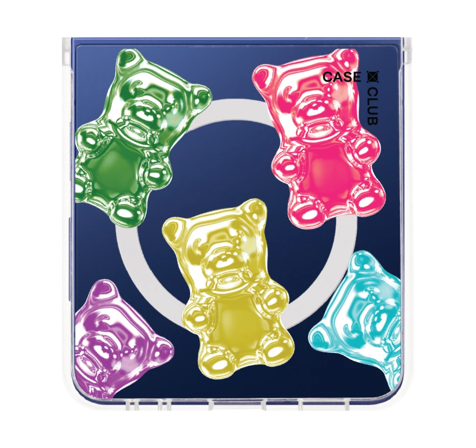 เยลลีหมีหลากสีเมทัลลิก